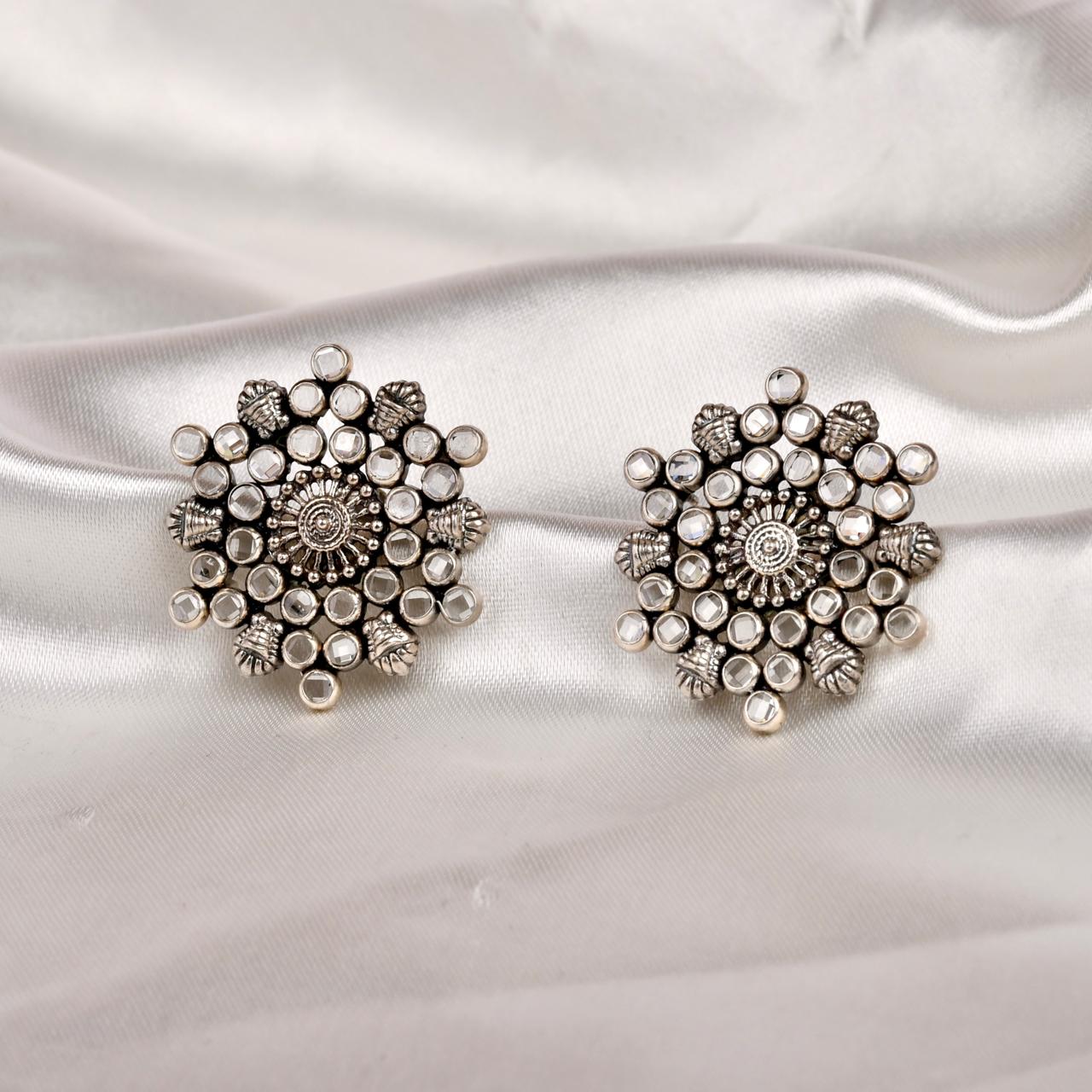 Radiant Cluster Stud Earrings