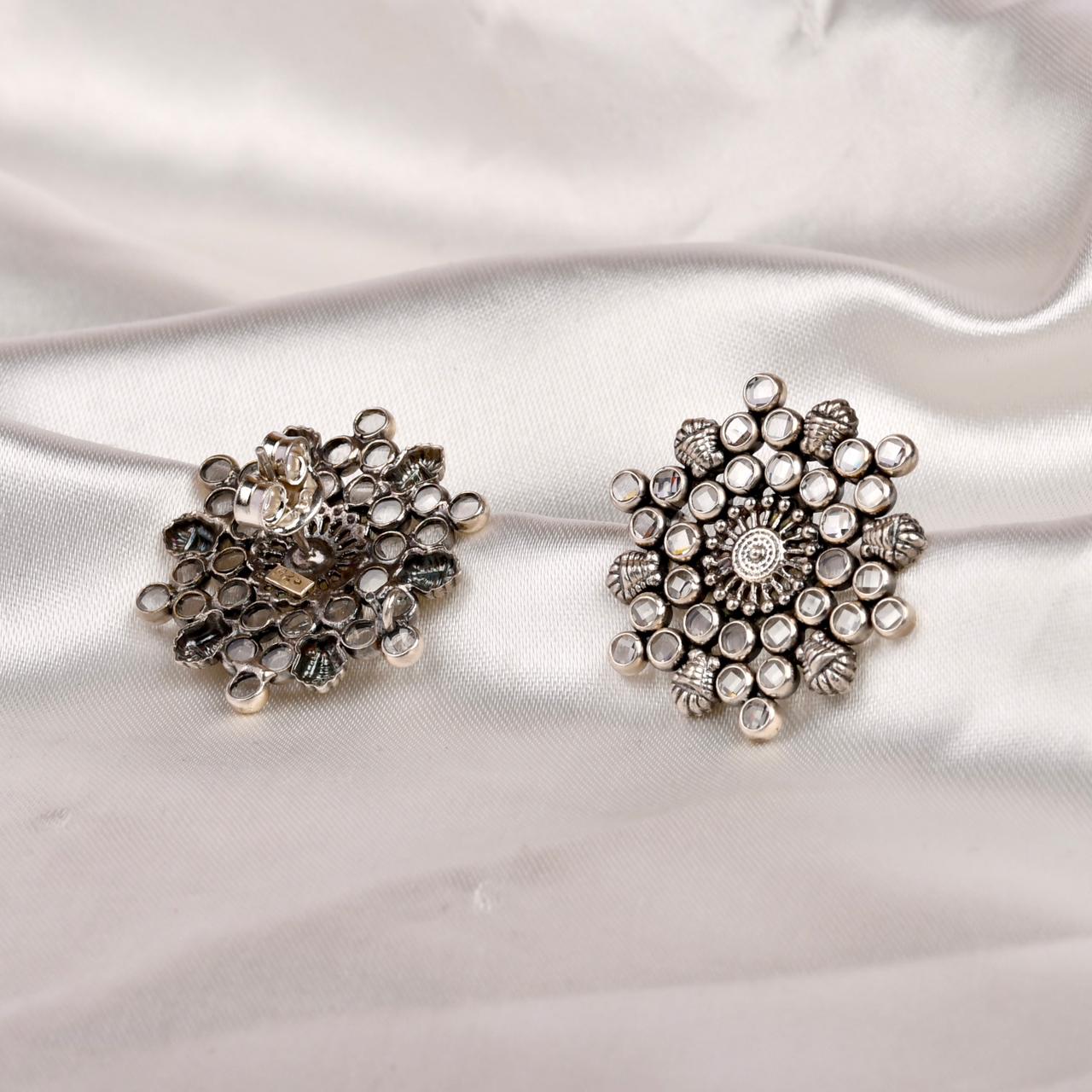 Radiant Cluster Stud Earrings