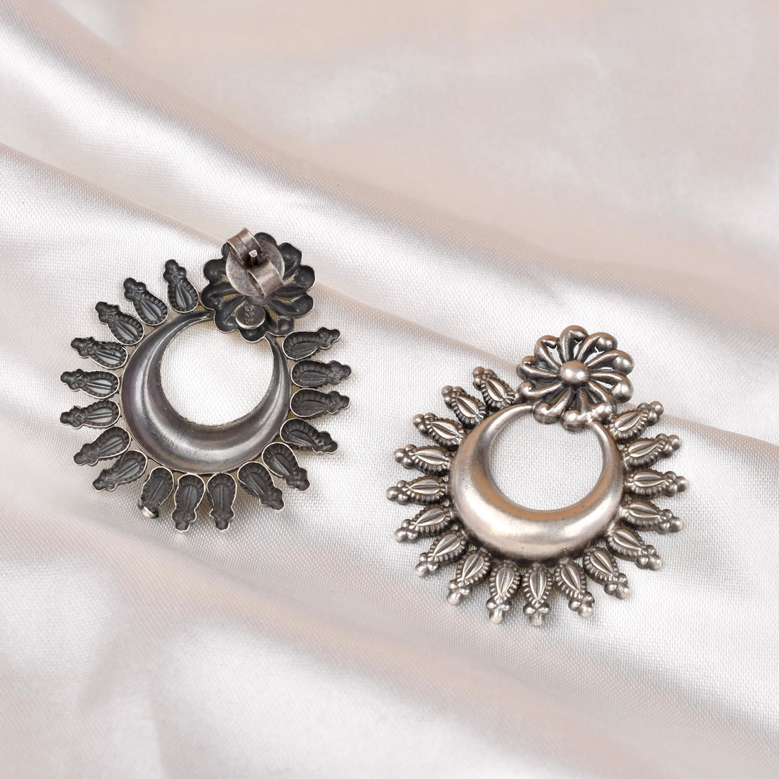 925 Silver Sunray Stud Earrings