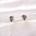 Sterling Silver Crest Studs