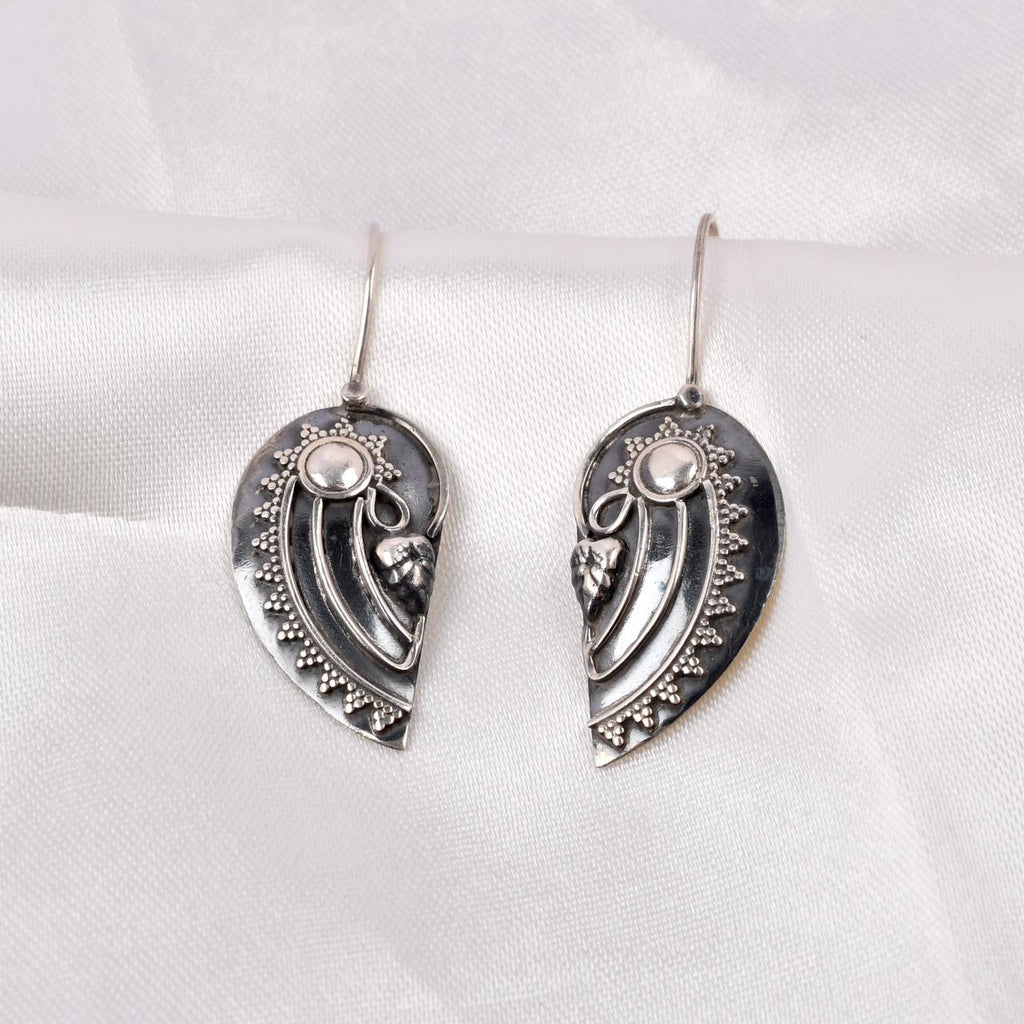 Paisley Leaf Drop Earrings