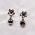 925 Silver Floral Drop Earrings