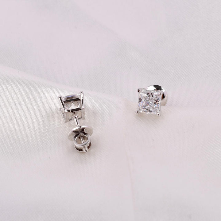 Square Swarovski 925 Silver Studs