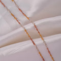Triple Tone Twist Italian 925 Silver Anklet Pair