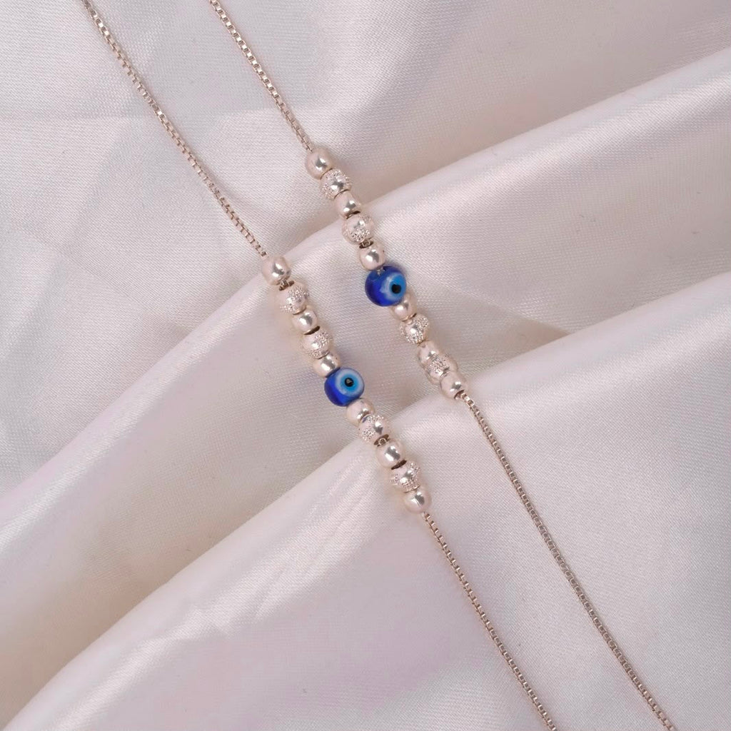 Nazar Bead 925 Silver Anklet