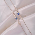 Nazar Bead 925 Silver Anklet