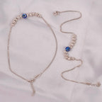 Nazar Bead 925 Silver Anklet