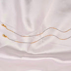Trinity Chain 925 Silver Anklet Pair