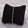 Ruby Wave Tennis Bracelet