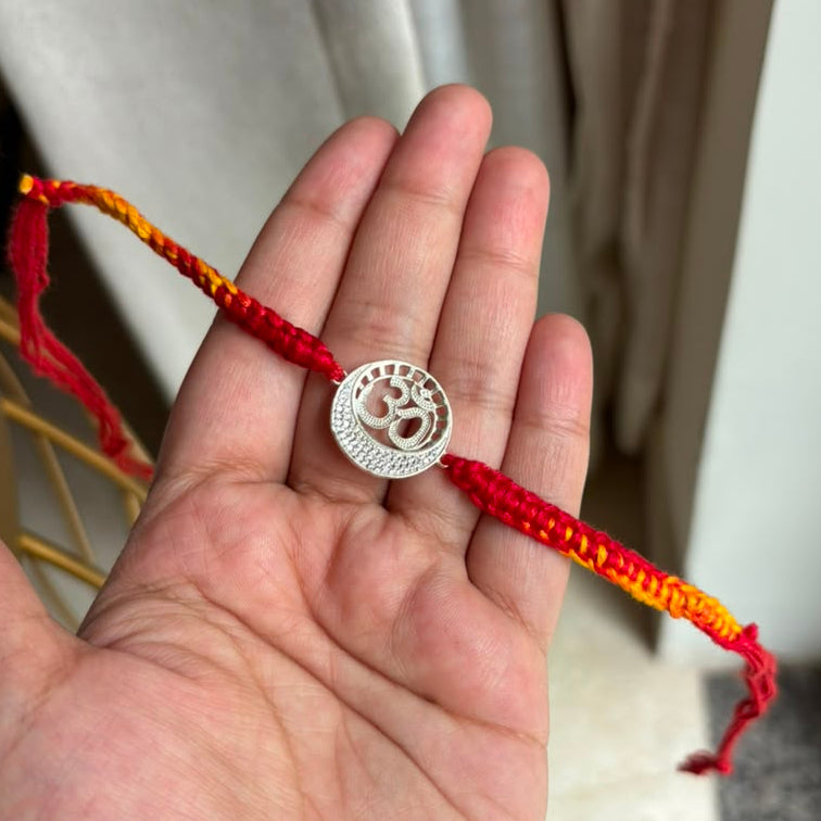 925 Silver Om Rakhi